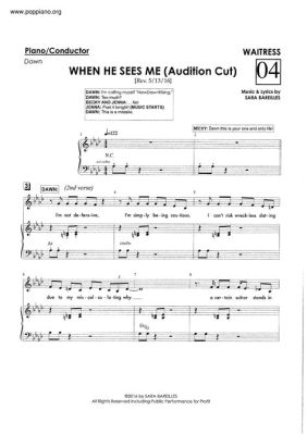 When He Sees Me Waitress Sheet Music: An Insight into the Allure of Music and More